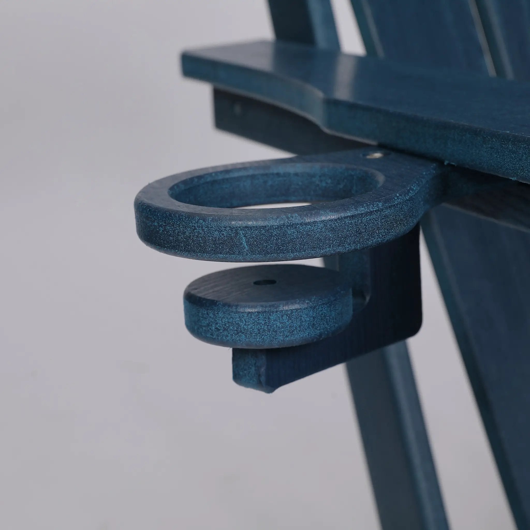 Folding Adirondack Chair with Dual Cup Holder - Navy Blue by HouseOfZazla