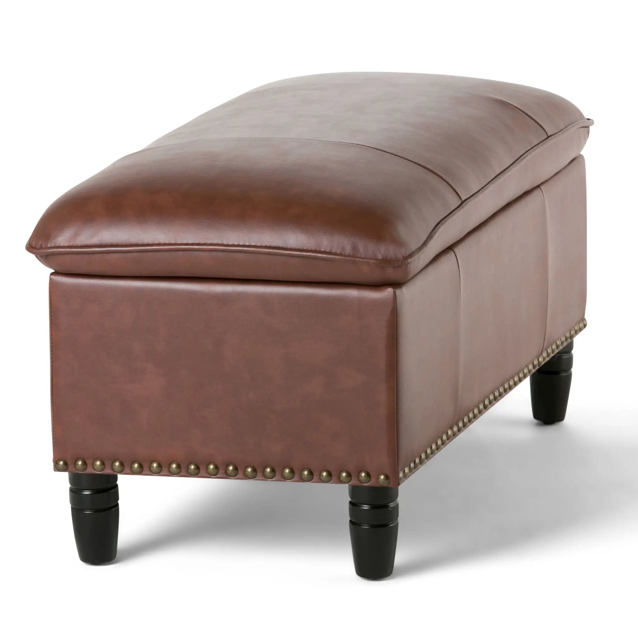 Emily - Storage Ottoman - Cognac by Unique Piece Furniture
