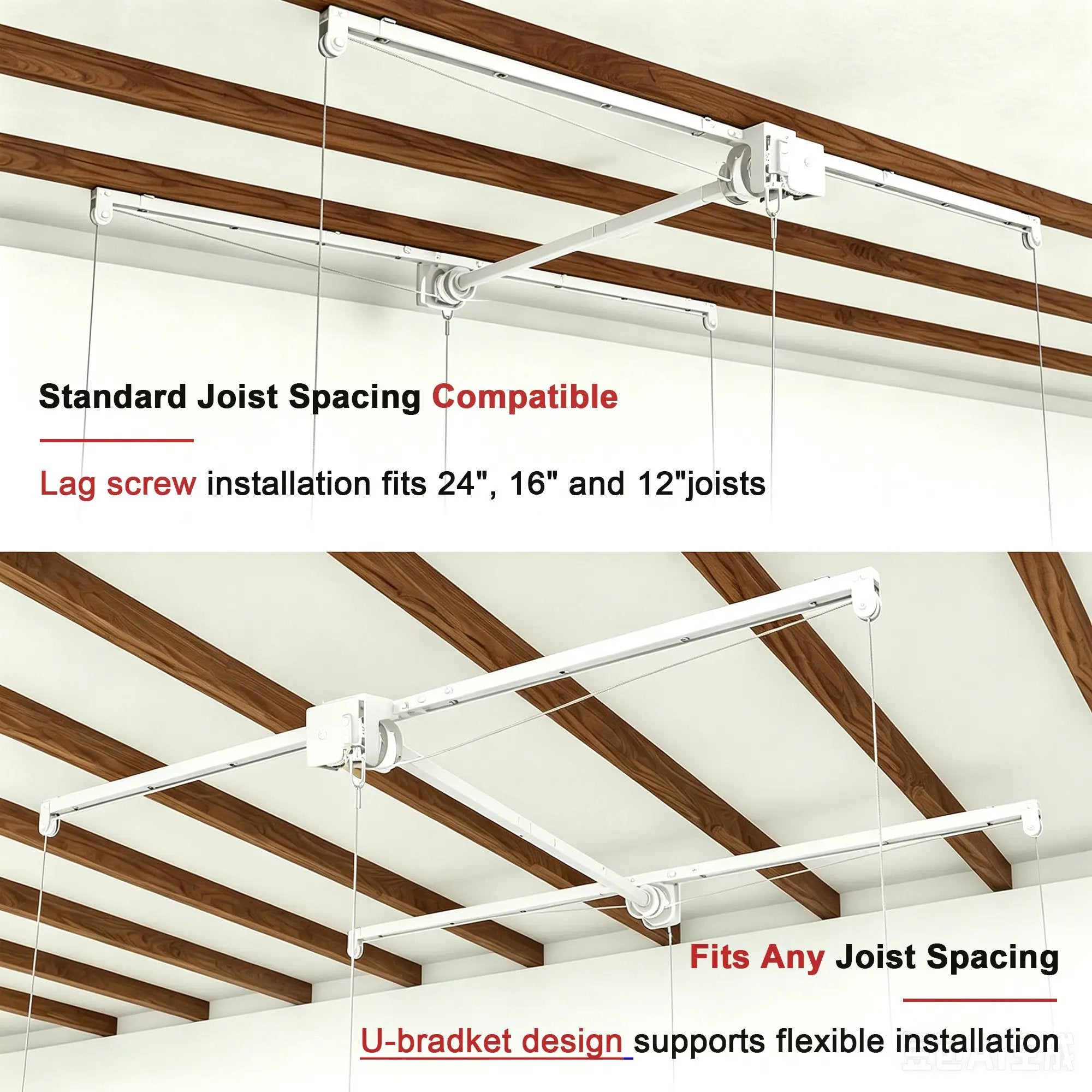 Overhead Garage Storage Rack - 4x8 FT by HouseOfZazla
