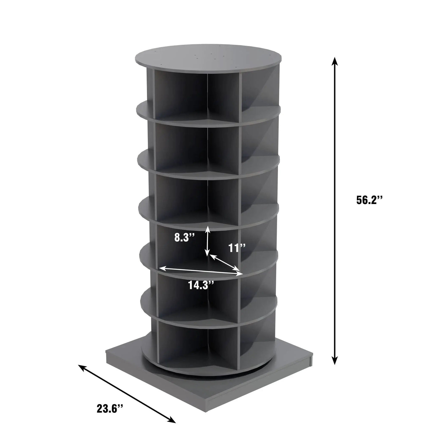 360 Rotating Shoe Cabinet 6 Layers by HouseOfZazla