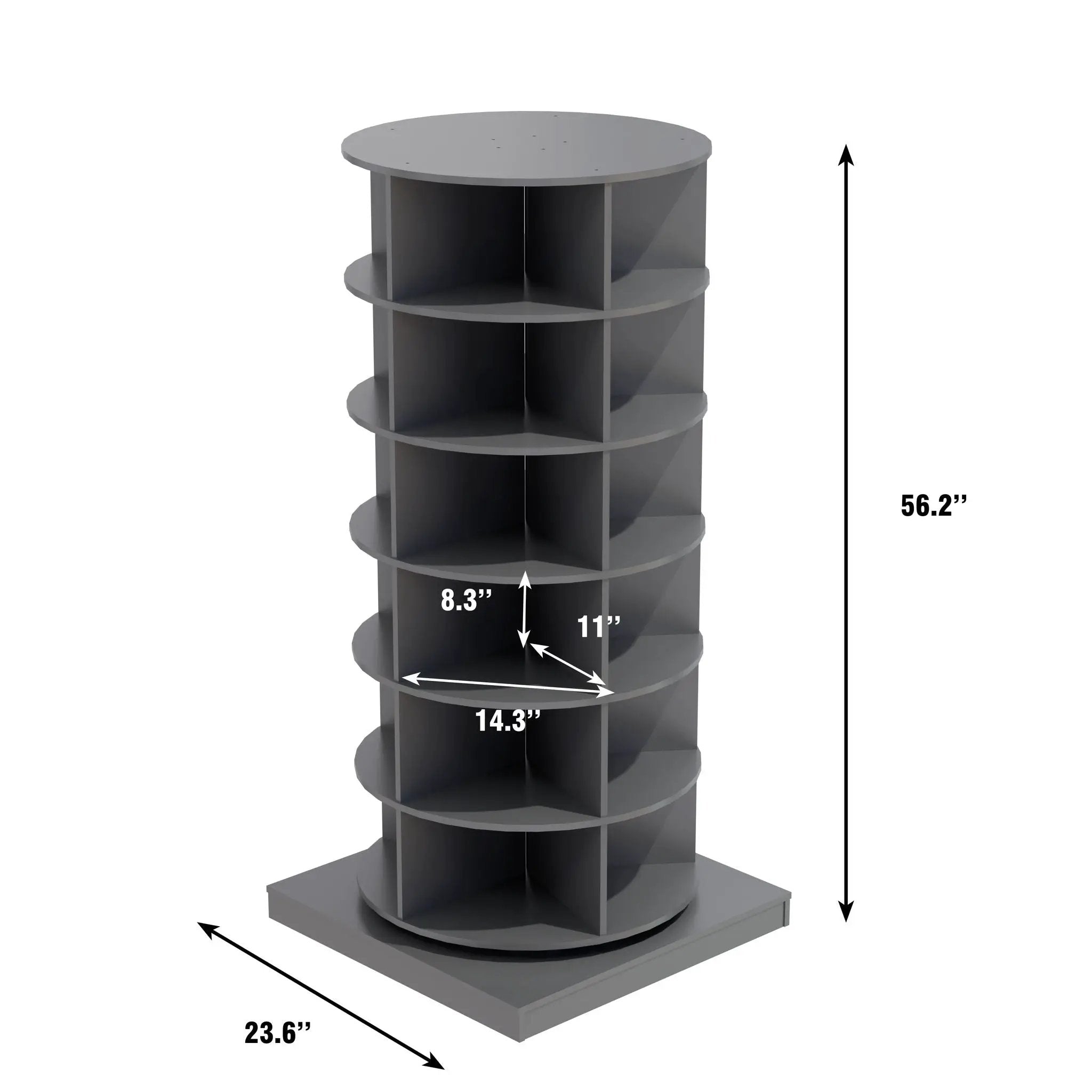 360 Rotating Shoe Cabinet 6 Layers by Unique Piece Furniture