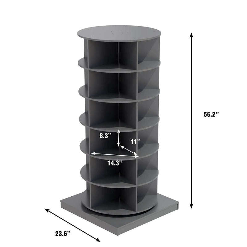 360 Rotating Shoe Cabinet 6 Layers by HouseOfZazla