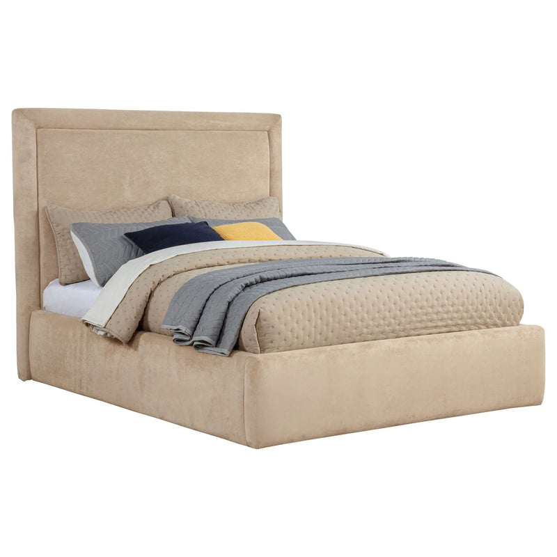 Lawson 54-inch Upholstered Full Platform Bed Light Saddle by Unique Piece Furniture