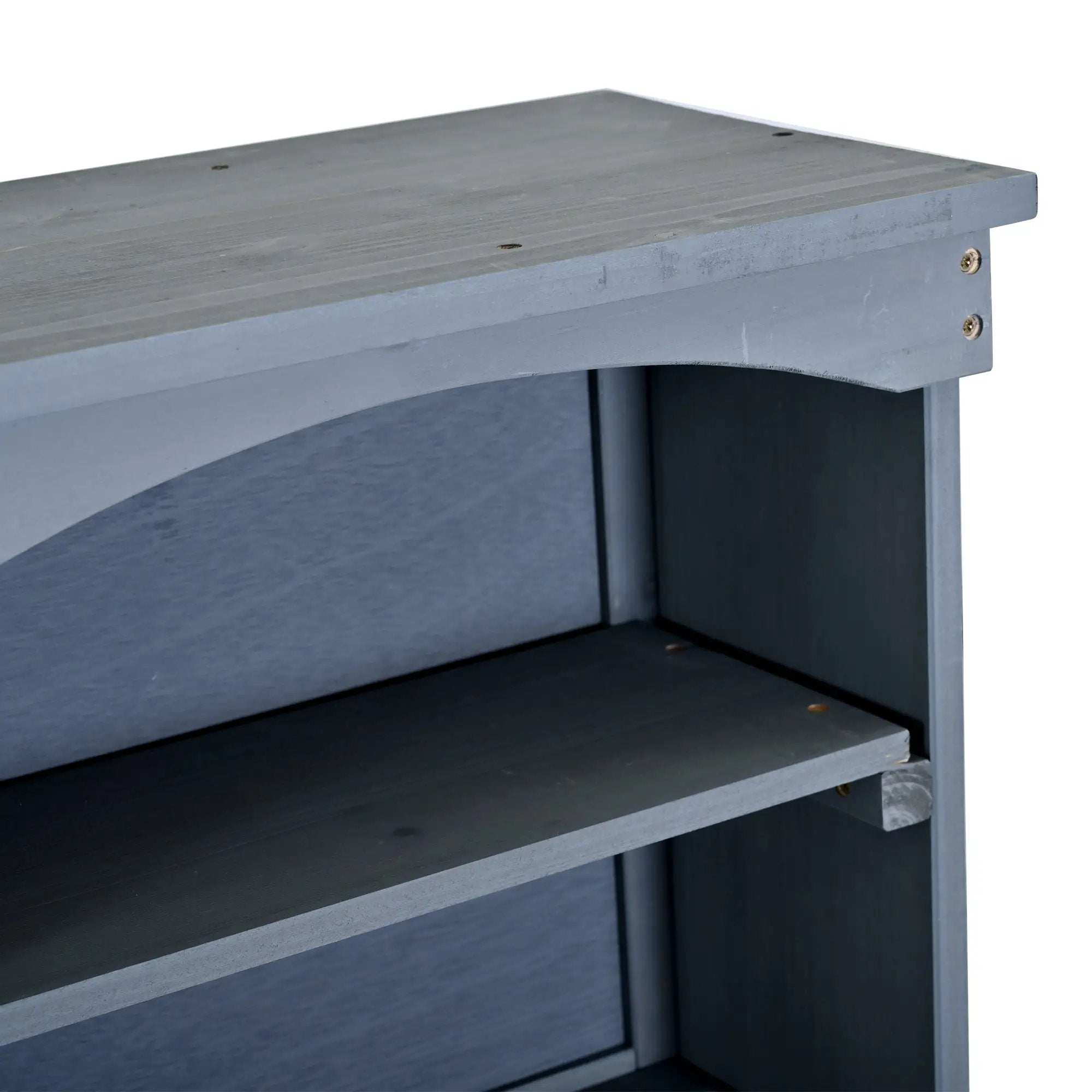 TOPMAX Large Fir Wood Potting Bench with Hutch and Storage by HouseOfZazla