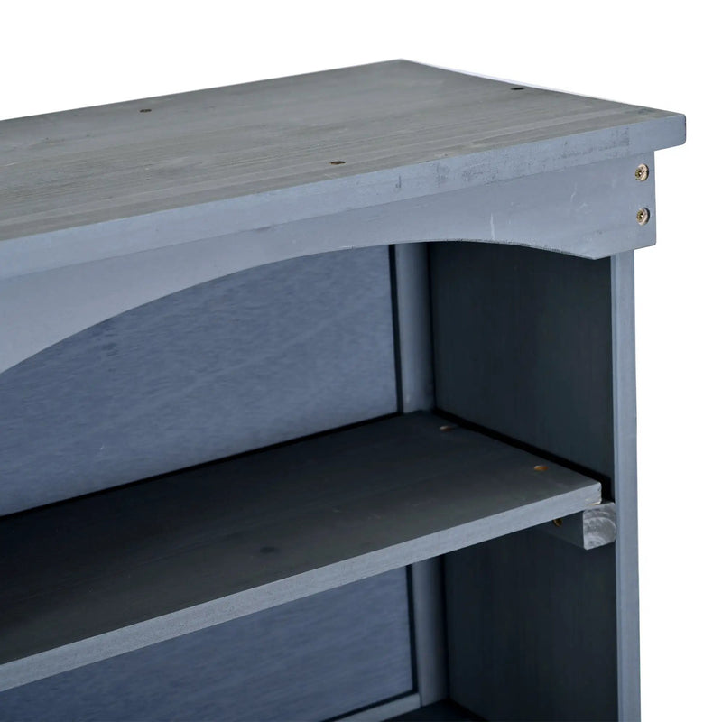 TOPMAX Large Fir Wood Potting Bench with Hutch and Storage by HouseOfZazla