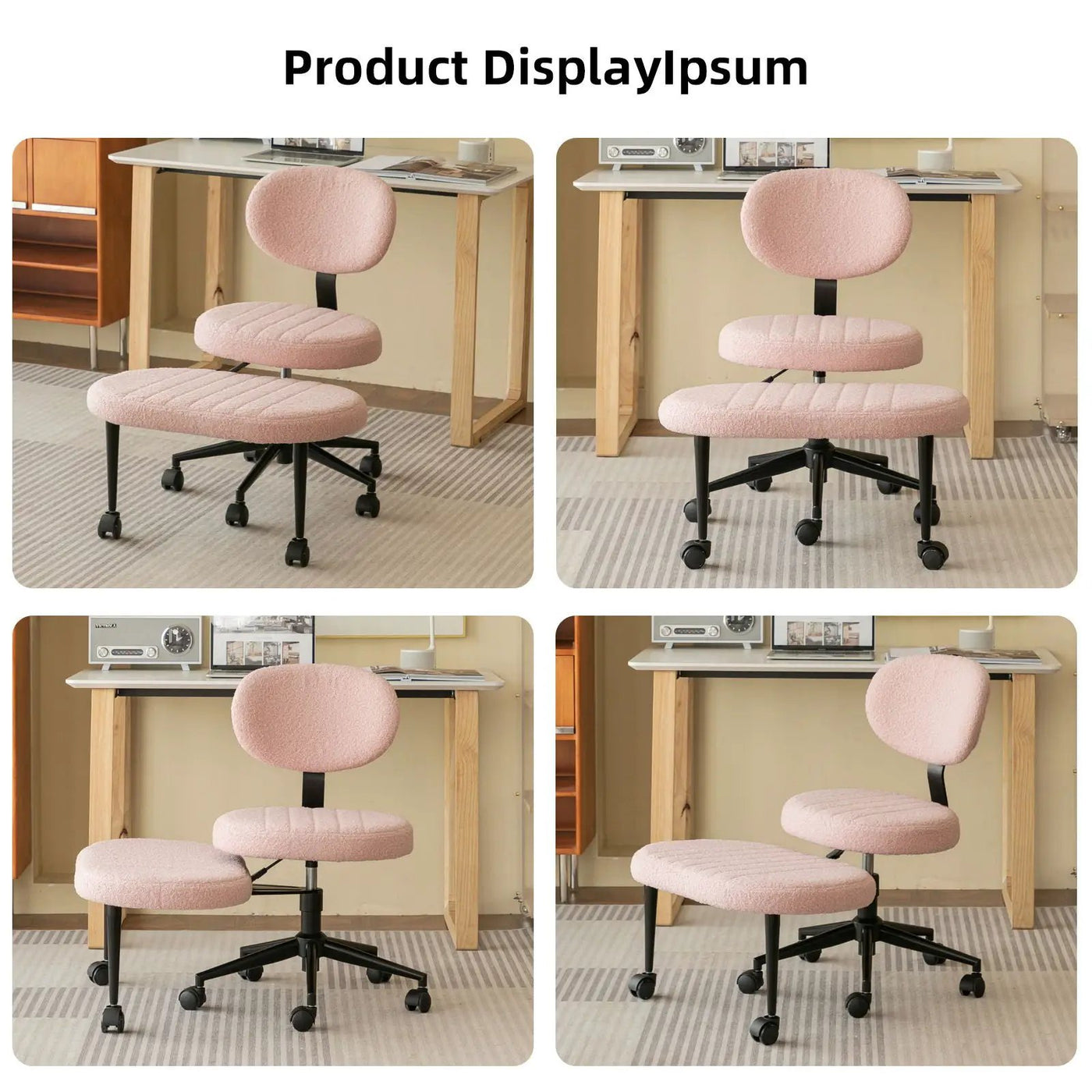 Ergonomic Cross Legged Office Chair With Back Support by HouseOfZazla