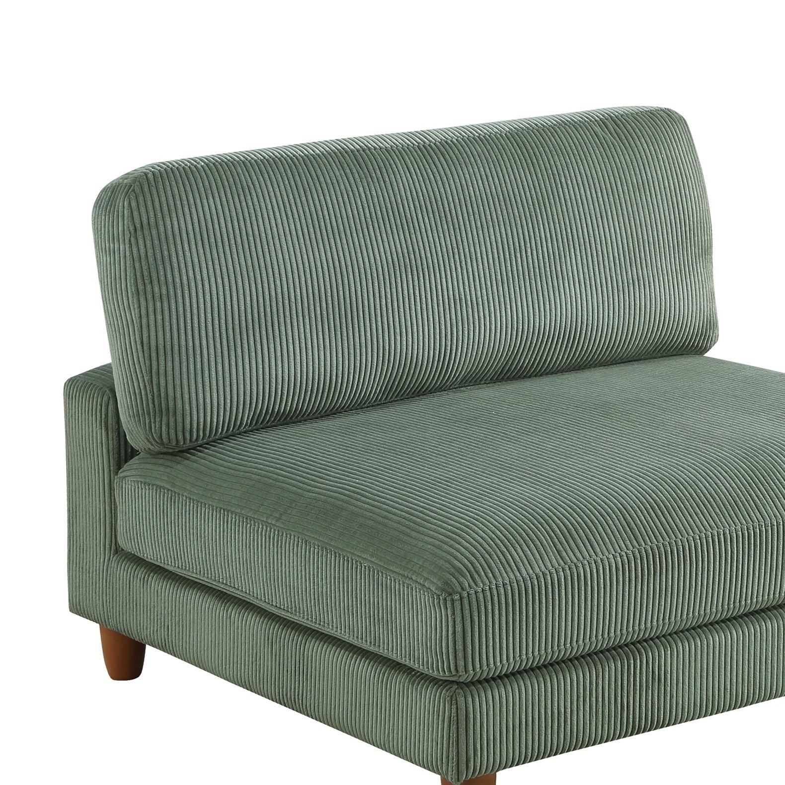 Armless Chair For Living Room - Sage by HouseOfZazla