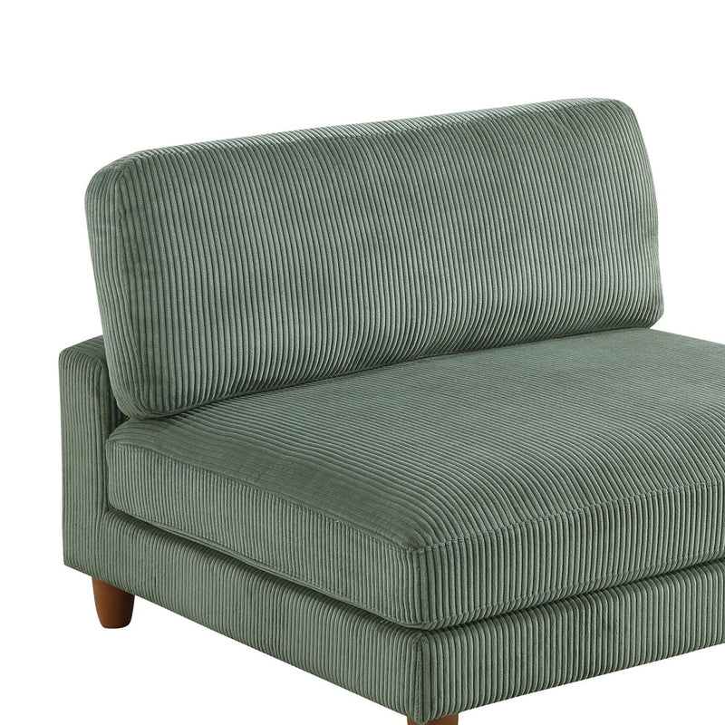 Armless Chair For Living Room - Sage by HouseOfZazla