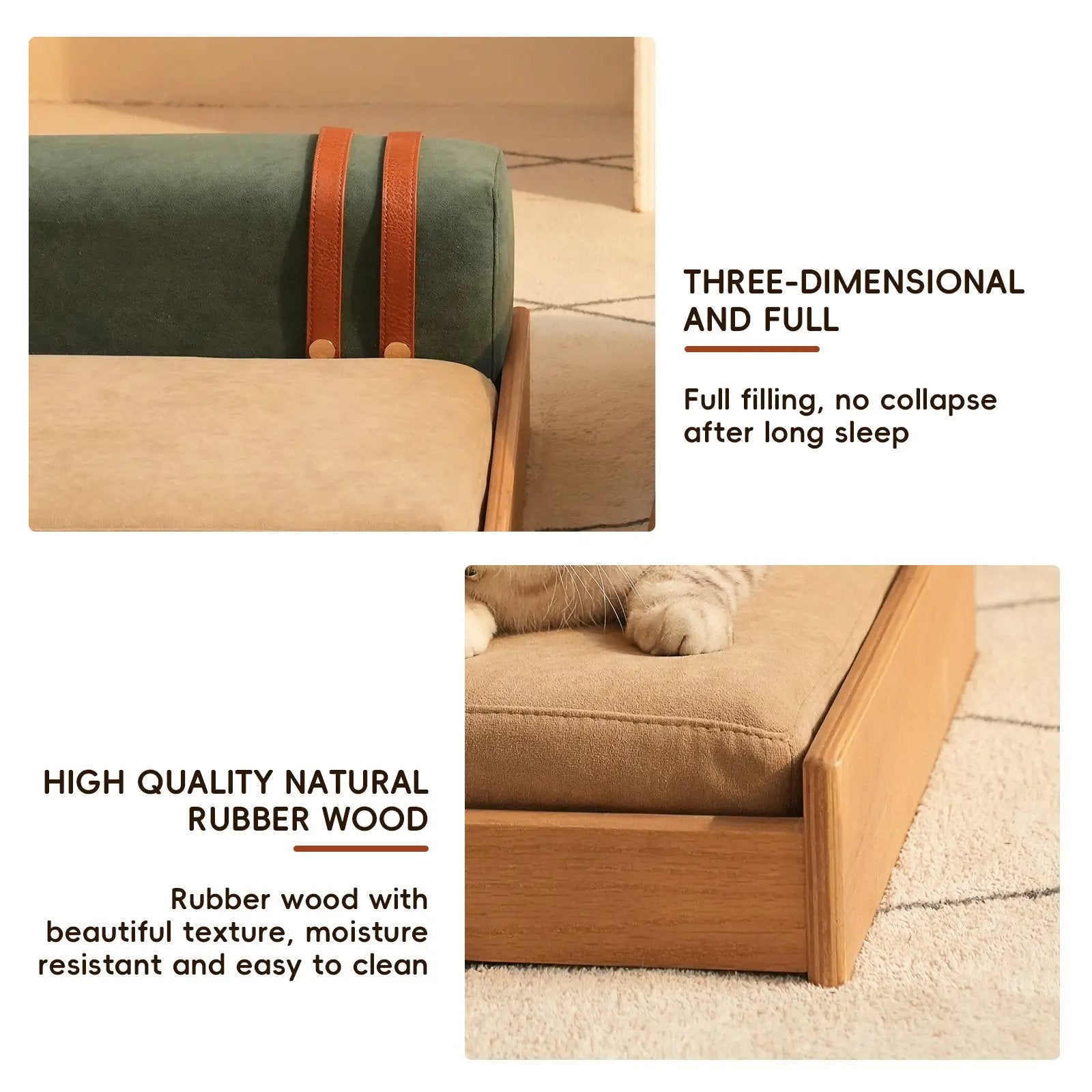 Modern Wooden Pet Bed for Cats and Dogs by HouseOfZazla