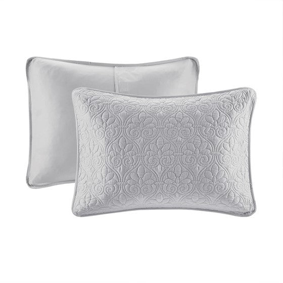 Reversible Quilt Set Grey King/Cal King by HouseOfZazla