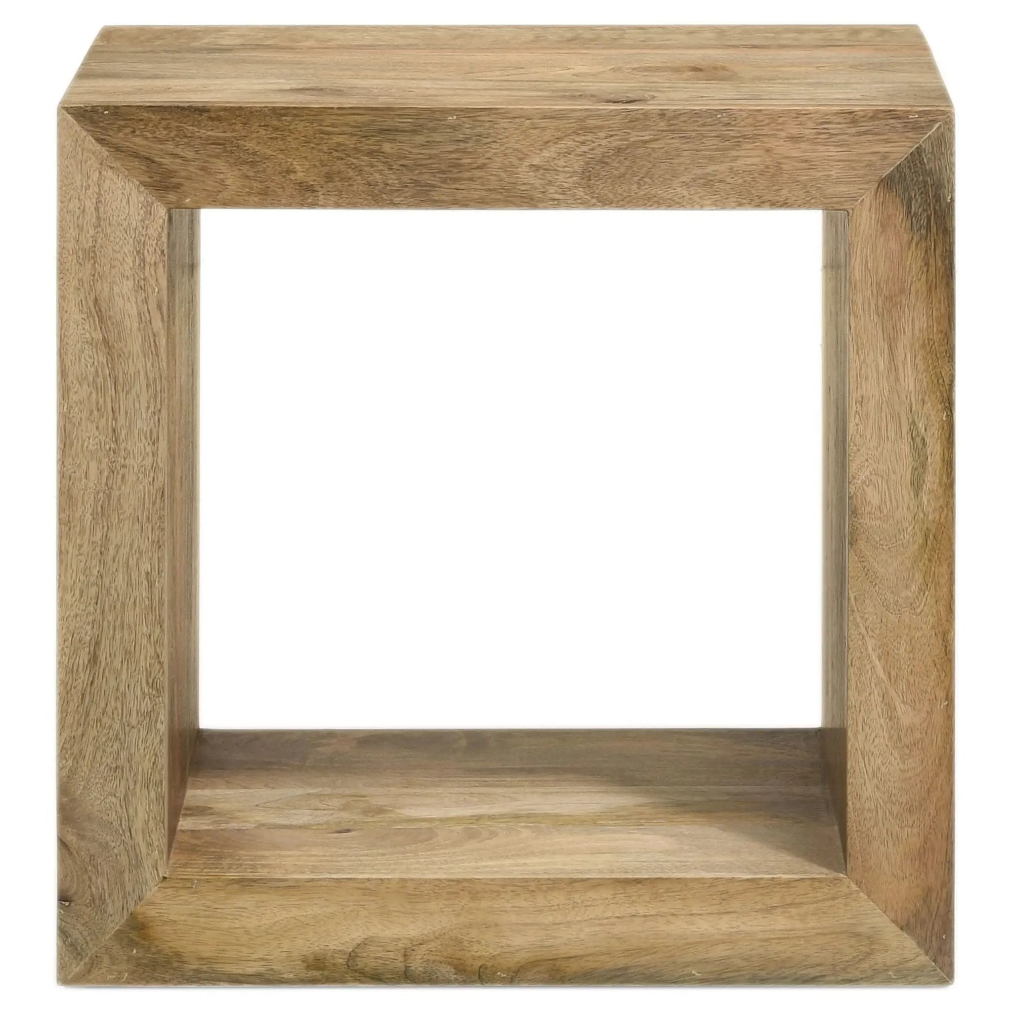 Benton Rectangular Solid Wood End Table Natural by Unique Piece Furniture