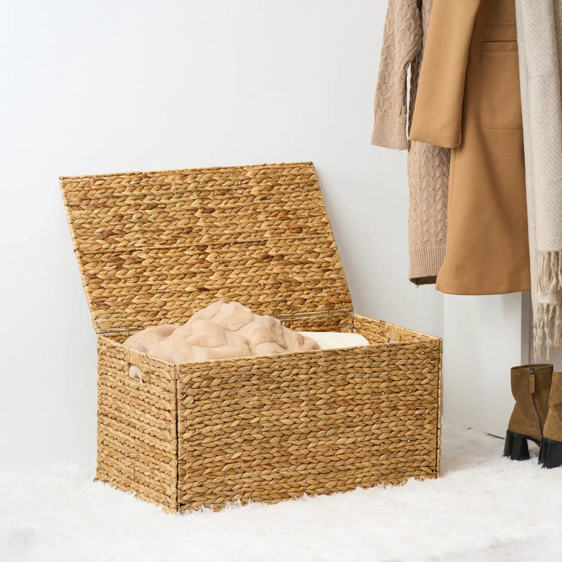 Ludmila Water Hyacinth Rectangular Storage Trunk by HouseOfZazla