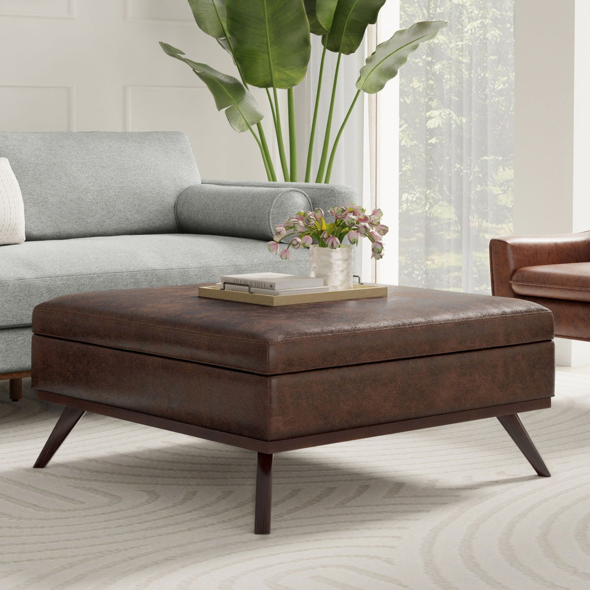 Owen - Multifunctional Square Coffee Table Storage Ottoman, photo 39 of 40