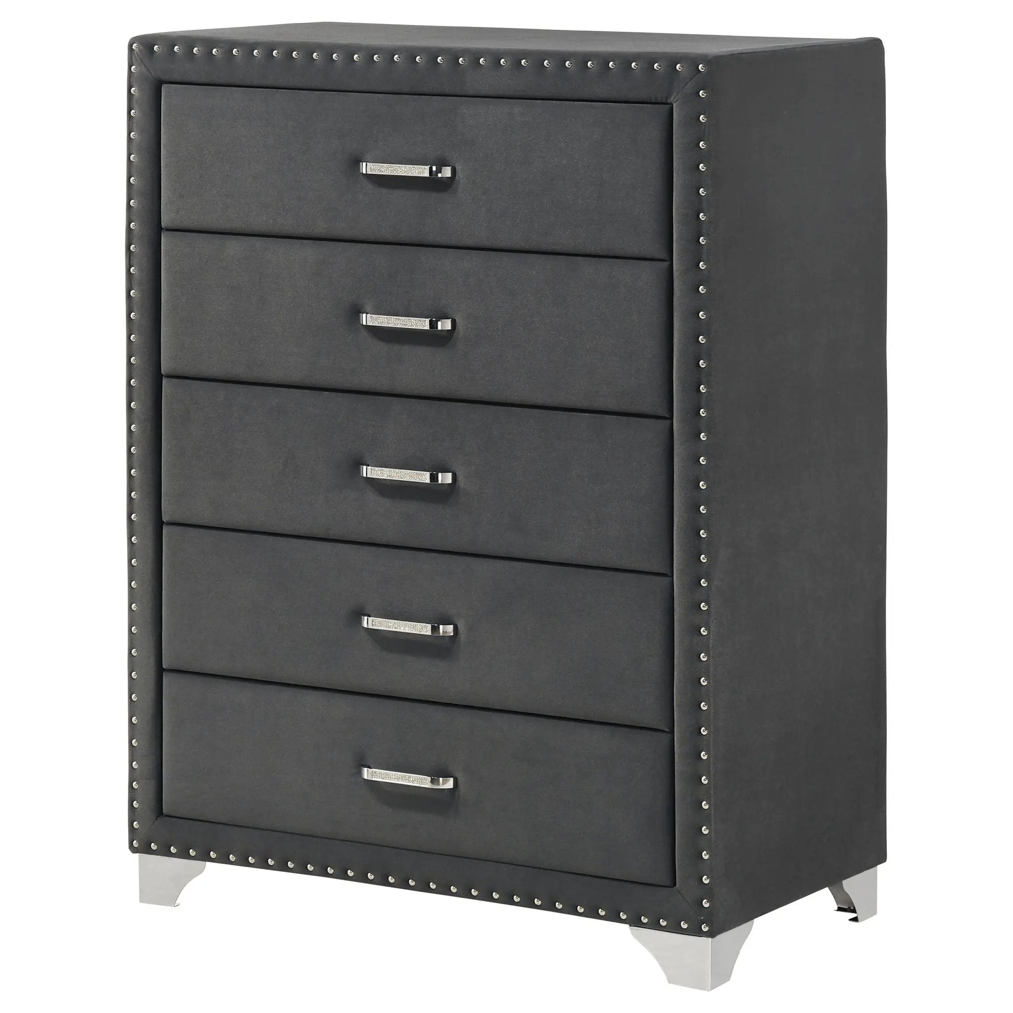 Melody 5-drawer Bedroom Chest Grey by Unique Piece Furniture