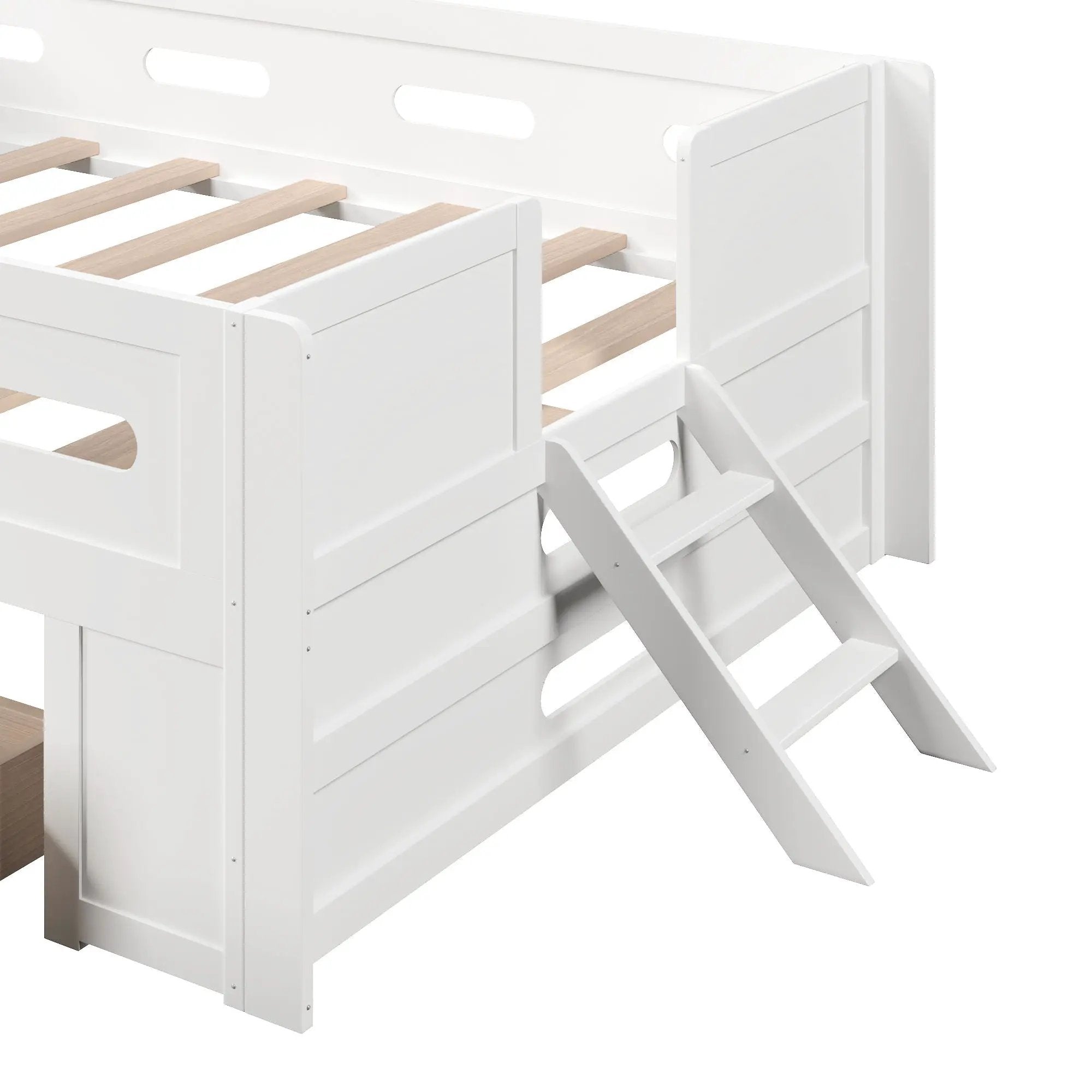 Platform Bed With Guardrail And Drawer by HouseOfZazla