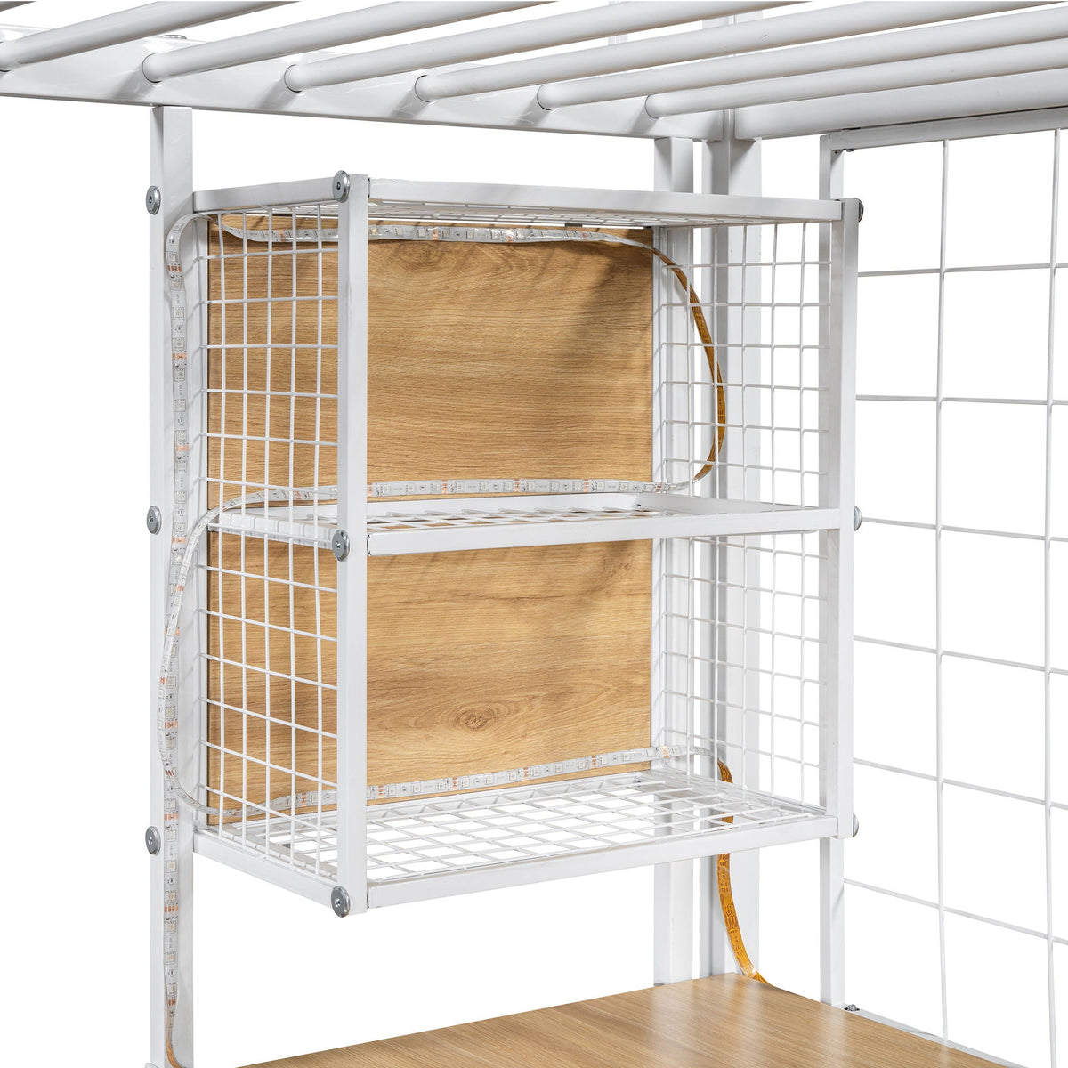 Loft Bed with Built-In Work Station, Wardrobe & Storage Staircase – White or Black, photo 29 of 40