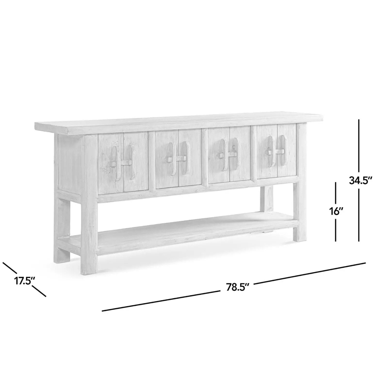 Rowan - Sideboard With Lower Shelf - Natural by HouseOfZazla