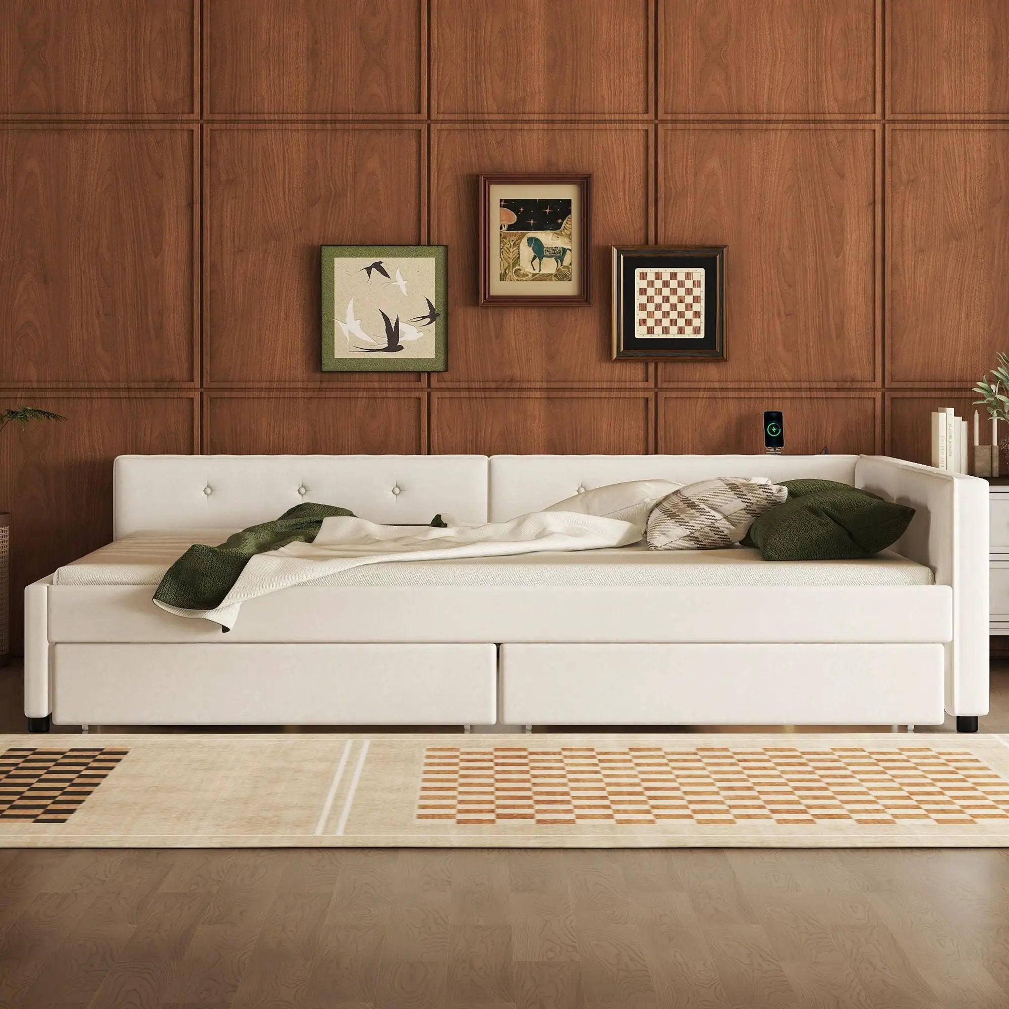 Platform Bed With USB Ports by Unique Piece Furniture