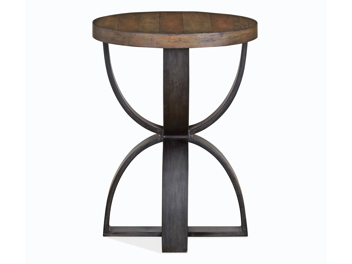 Bowden - Round Accent Table - Rustic Honey, photo 3 of 4
