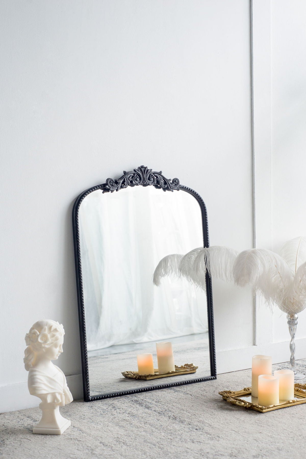 Arch Mirror, Baroque Inspired Wall Decor For Bathroom, Bedroom, Living Room, photo 35 of 40