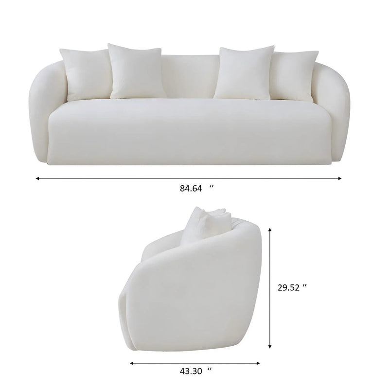 Linden - Sofa - Ivory by HouseOfZazla