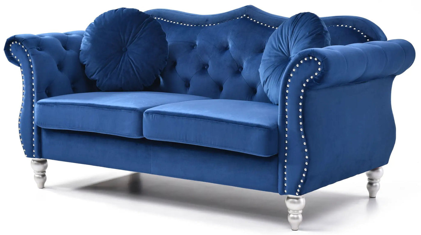 Stylish Flared Arm Loveseat by HouseOfZazla