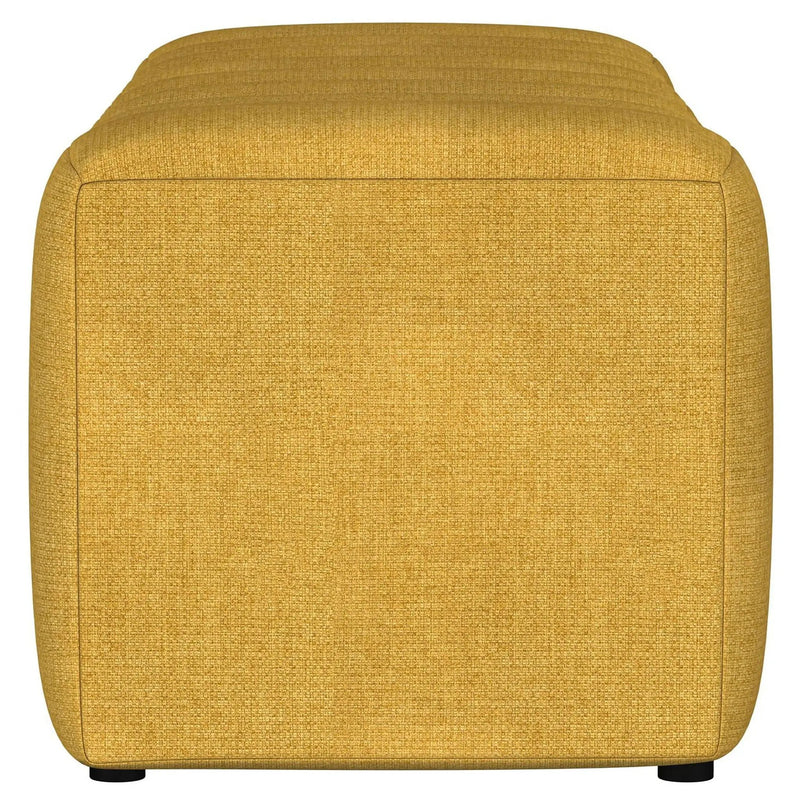 Summer Fabric Upholstered Tufted Accent Bench Mustard Yellow by Unique Piece Furniture