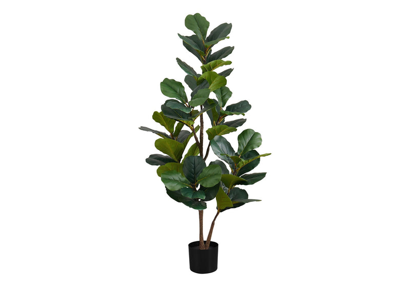 49" Tall Artificial Fiddle Tree Plant with Real Touch Leaves - Green, photo 3 of 4