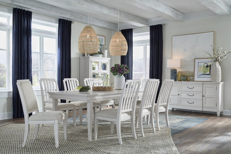 Willowbrook - Extendable Rectangular Dining Table - Egg Shell White by Unique Piece Furniture
