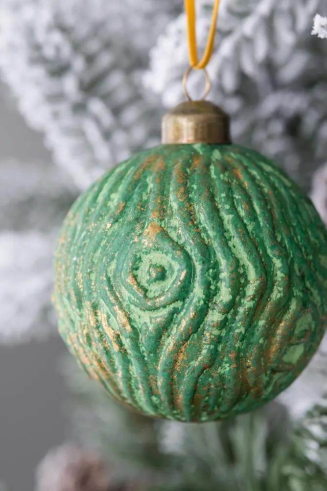 Christmas Ball Glass Decorative Hanging Ball Christmas Tree Ornaments For Holiday Party Decorations by HouseOfZazla