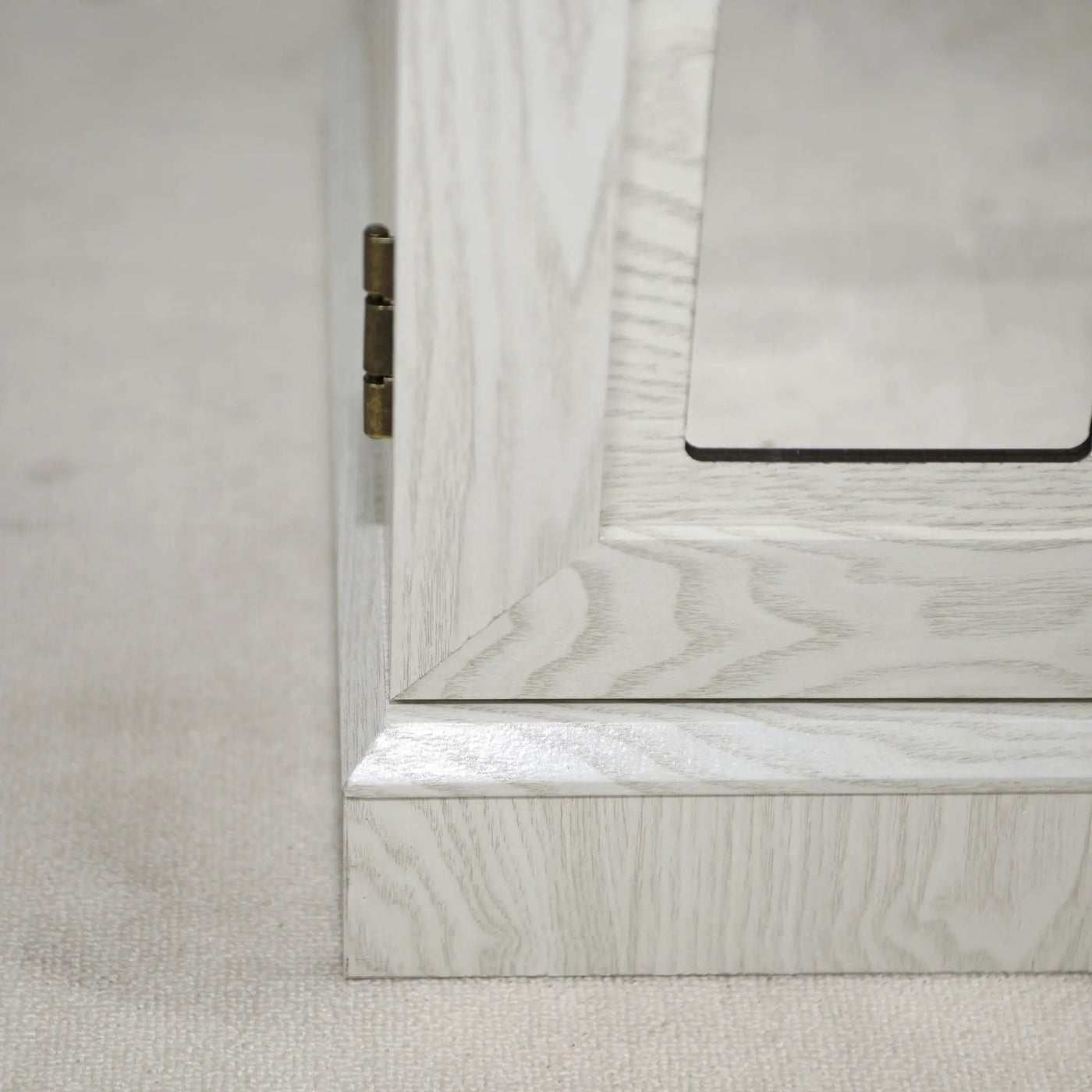 Sideboard Cabinet With Mirrored Doors, Adjustable Shelf, Metal Handles by HouseOfZazla