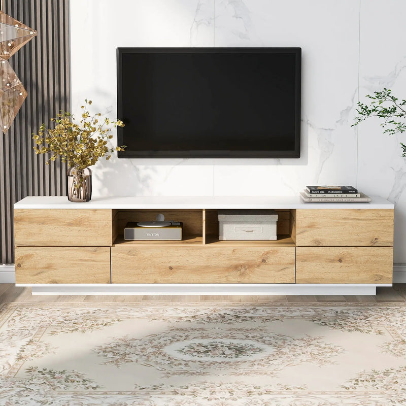 Modern TV stand with Multi-Functional Storage by BLAKHOM