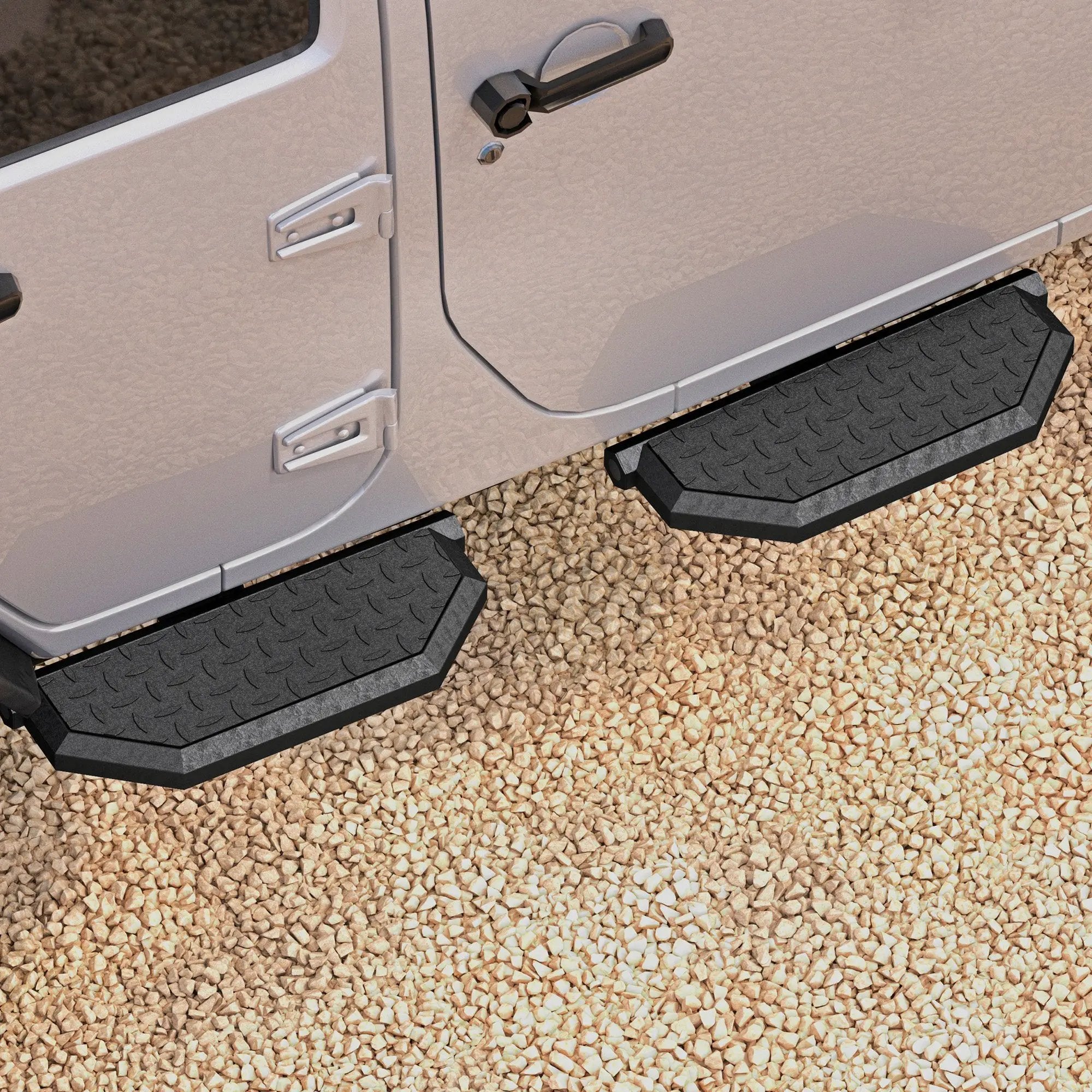 Running Boards for 07-18 Jeep Wrangler JK JKU 4 Doors by HouseOfZazla