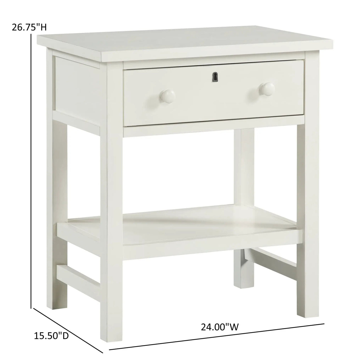 Finley - 1 Drawer Storage Nightstand by HouseOfZazla