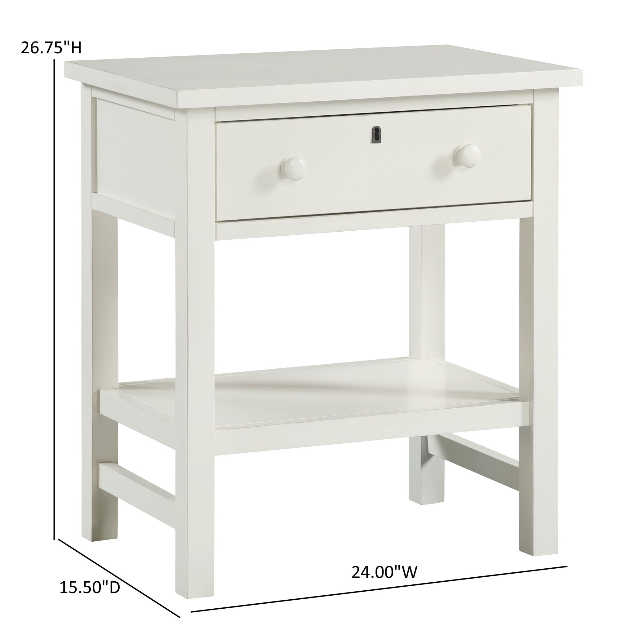 Finley - 1 Drawer Storage Nightstand by HouseOfZazla