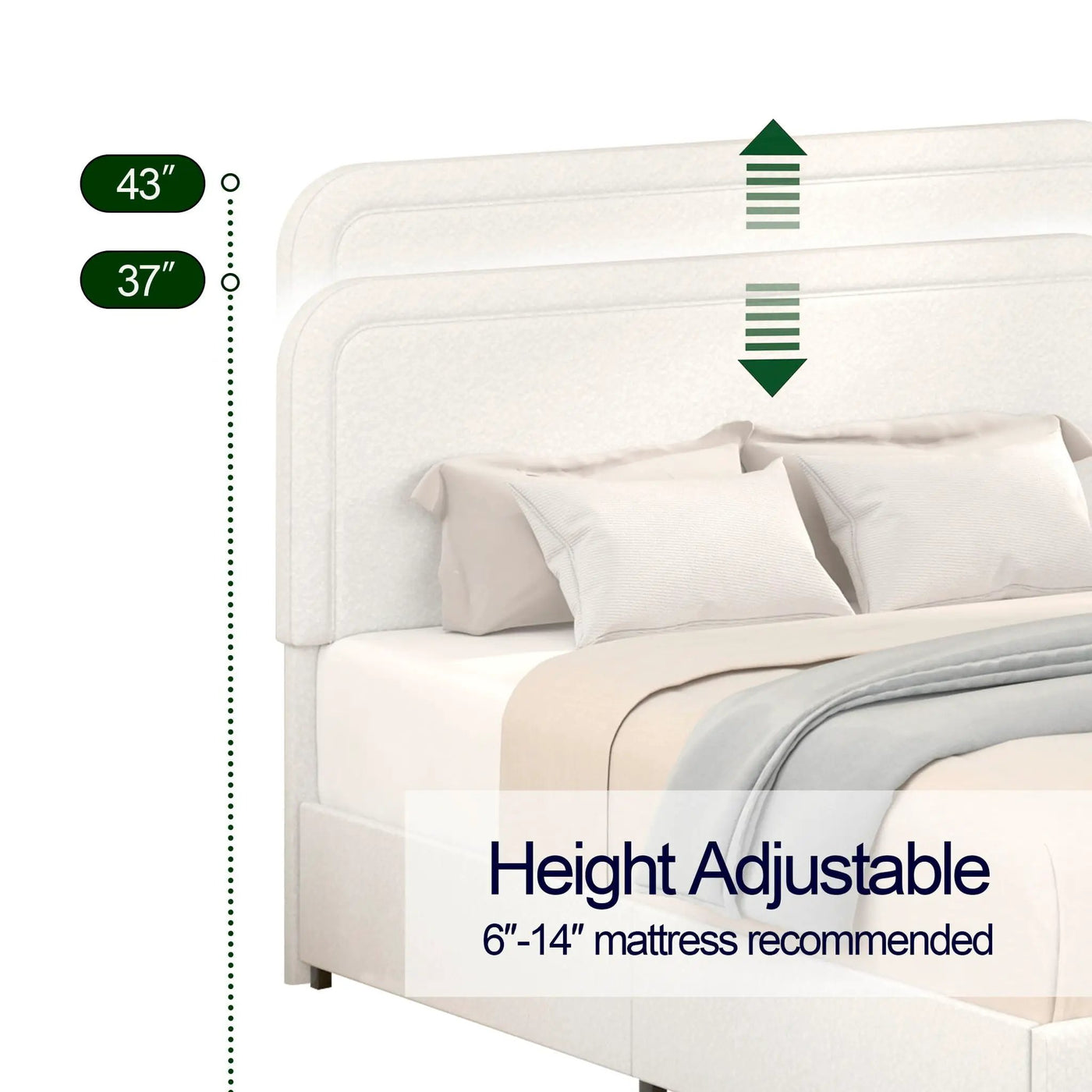 Liv - Patented With Drawers Upholstered Storage Platform Bed by HouseOfZazla