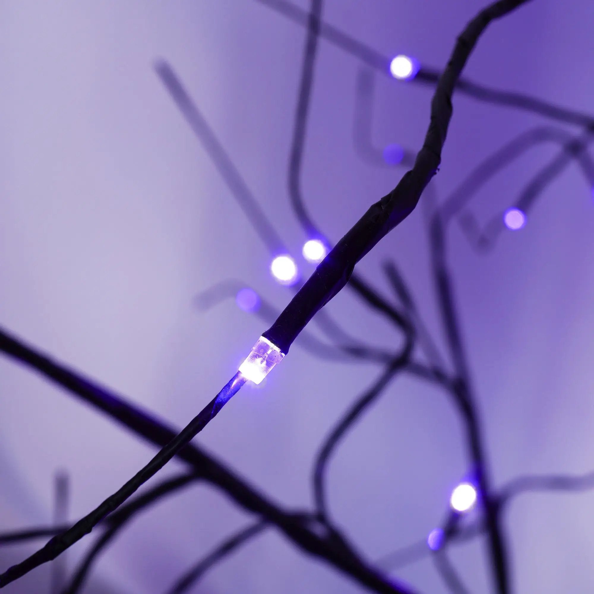 3 Pc Illuminated Halloween Tree with Purple LED Glow by HouseOfZazla