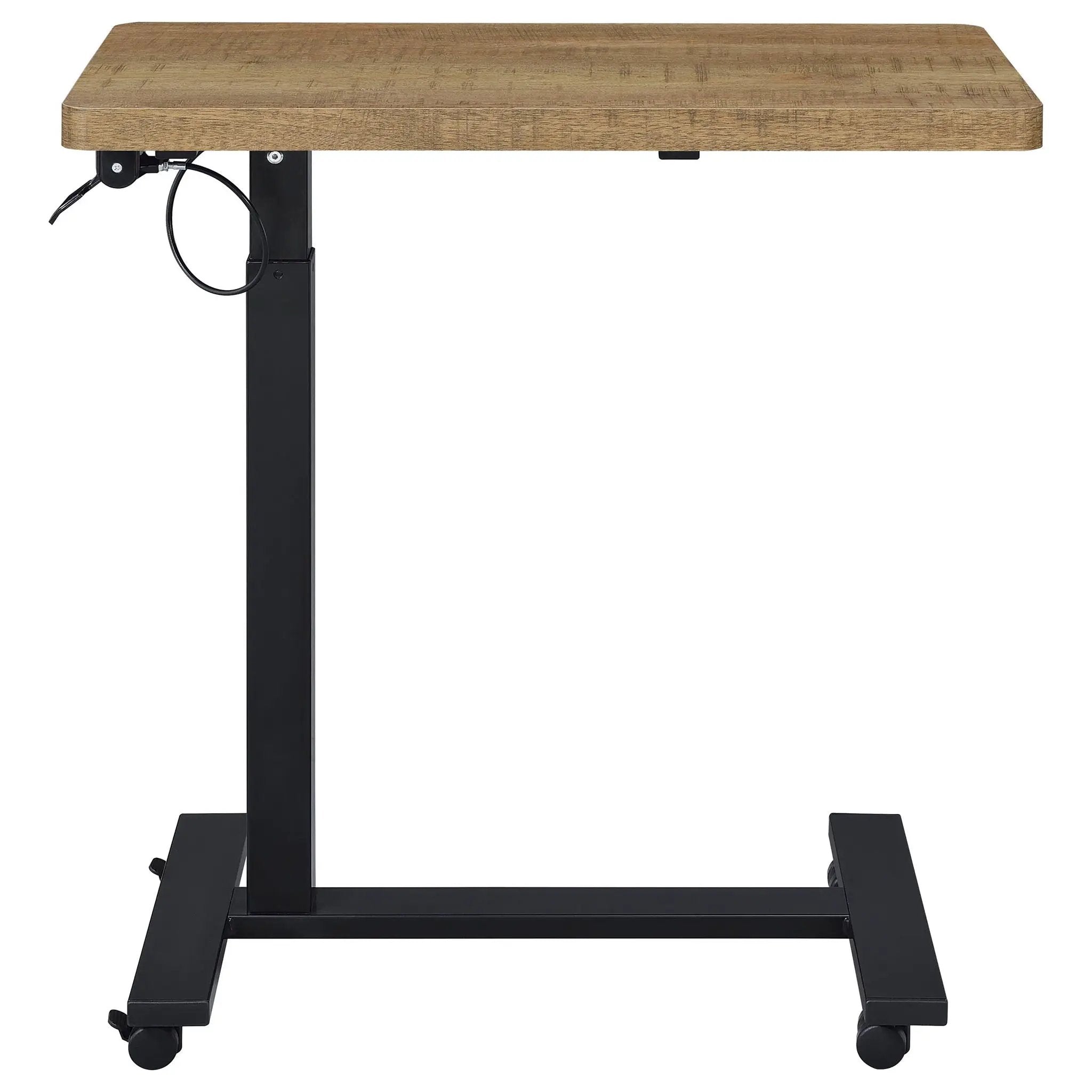 Westpark Pneumatic Adjustable C-Shape Side Table with Casters Mango by Unique Piece Furniture