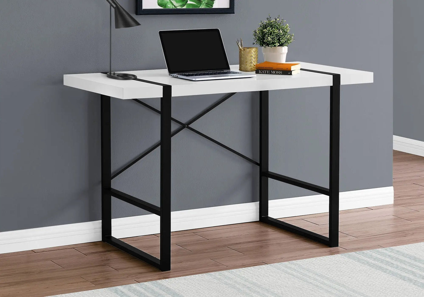 Industrial Design Computer Desk For Home Office, Laptop by HouseOfZazla