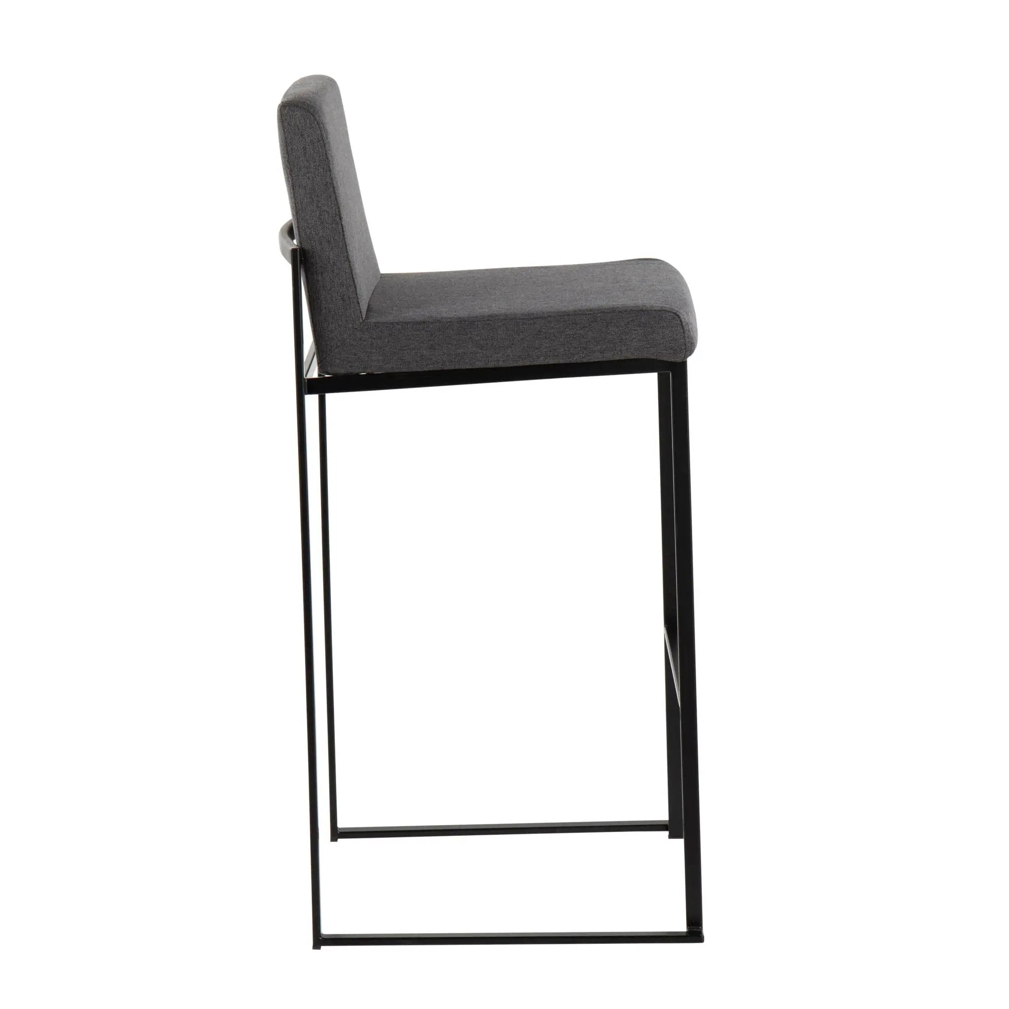 Fuji - Contemporary High Back Barstool Elegant Design by HouseOfZazla