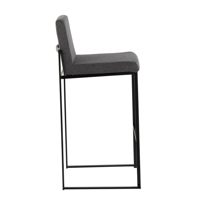 Fuji - Contemporary High Back Barstool Elegant Design by HouseOfZazla