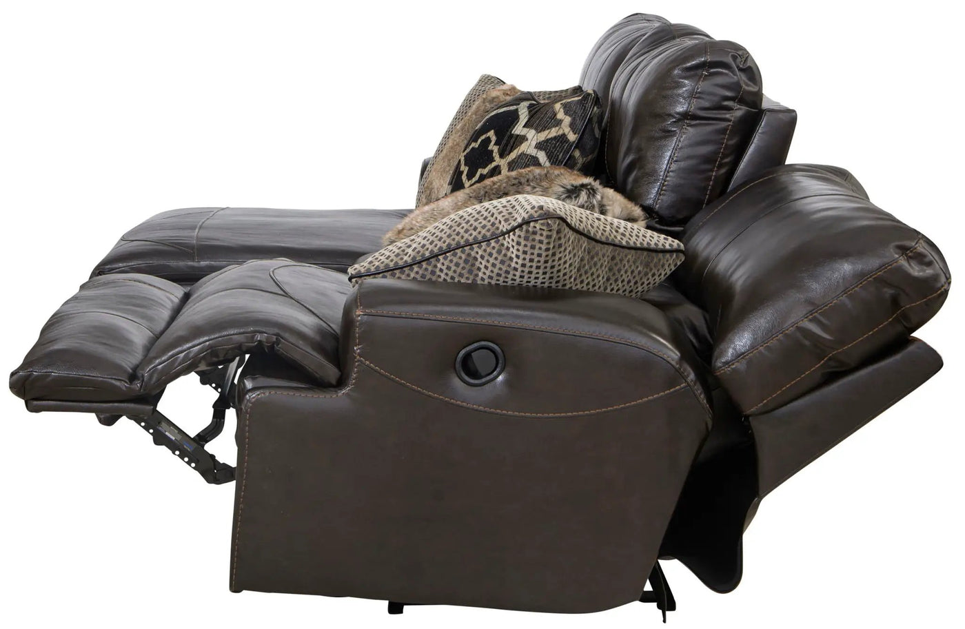 Como - 3 Piece Italian Leather Match Reclining Sectional by Unique Piece Furniture