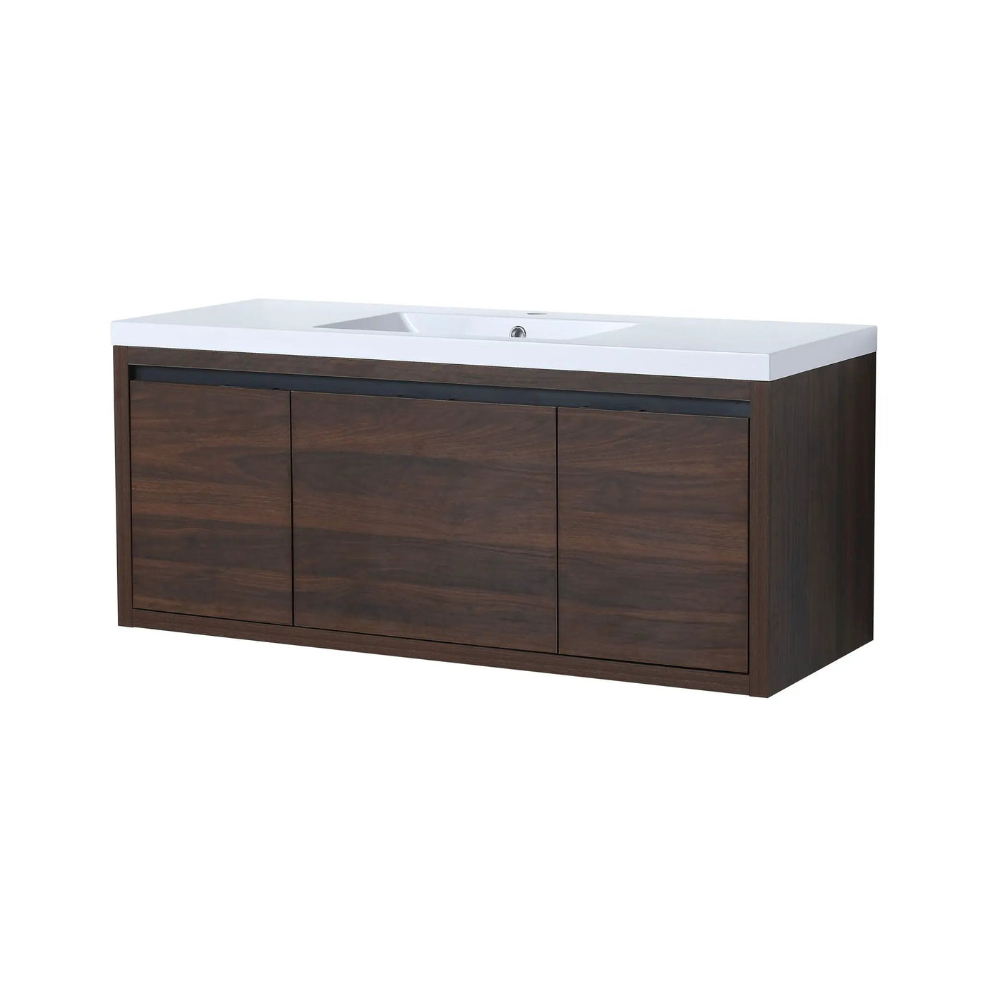 Floating Bathroom Vanity with Resin Sink and Soft-Close Doors by HouseOfZazla