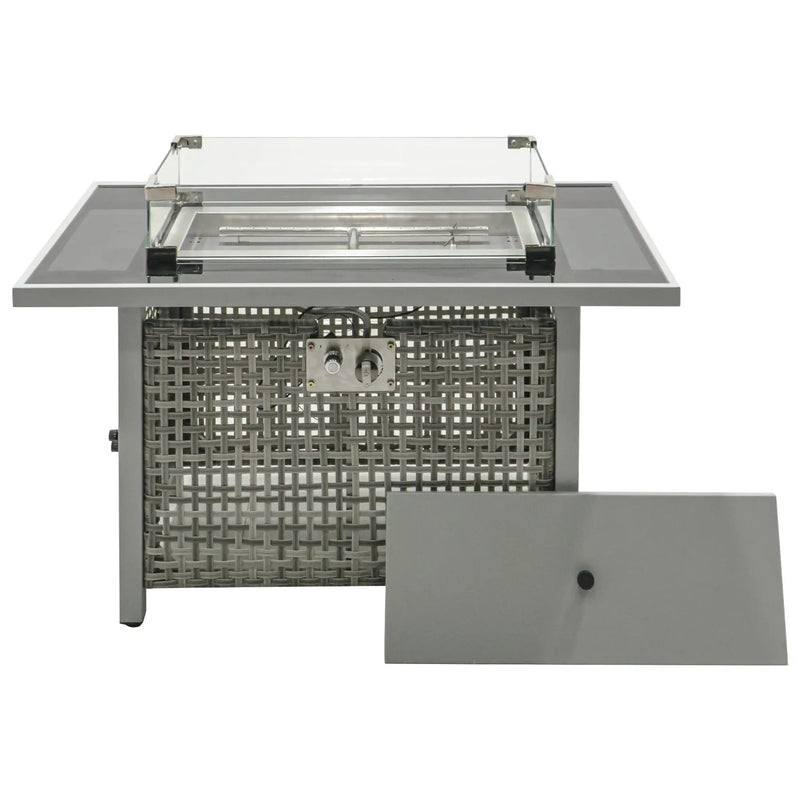 K&K 43' Propane Gas Fire Pit Table, Grey by HouseOfZazla