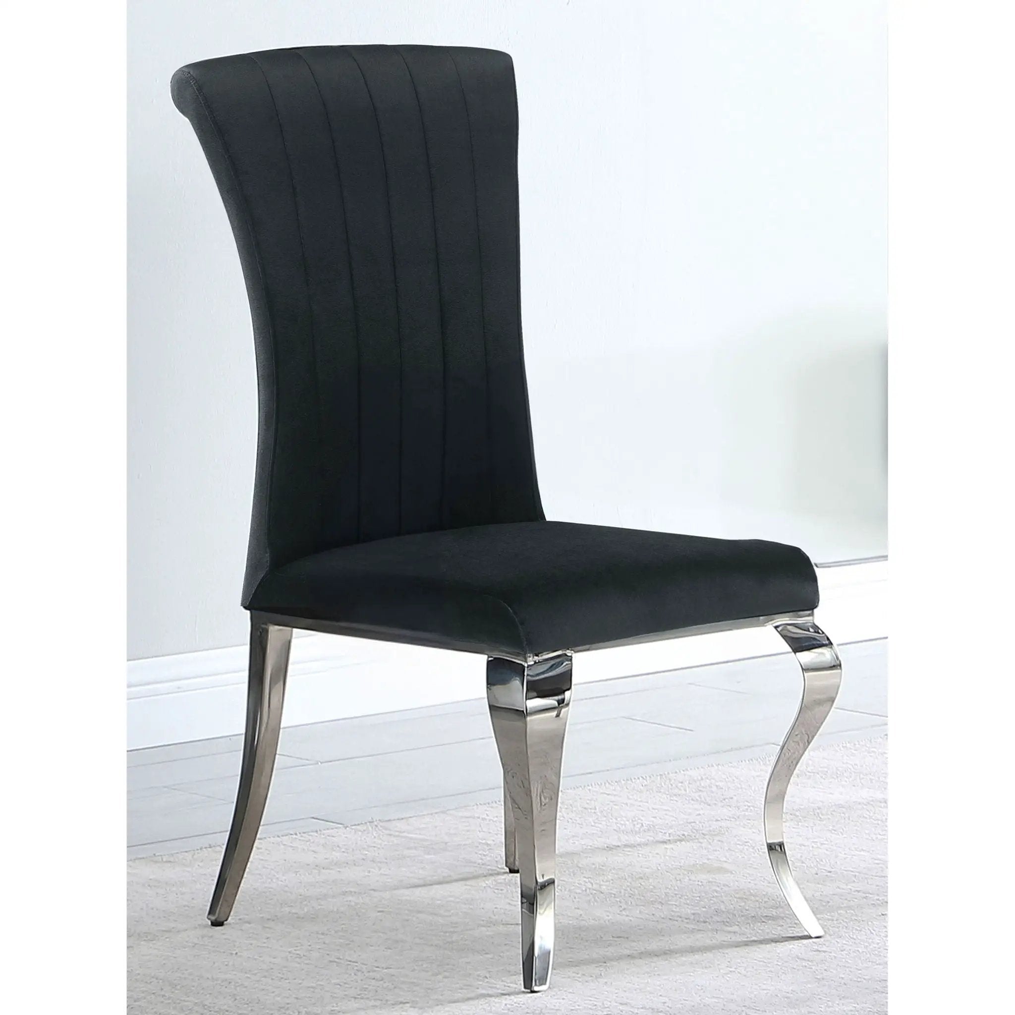 Elegant Upholstered Side Chairs (Set of 4) by HouseOfZazla