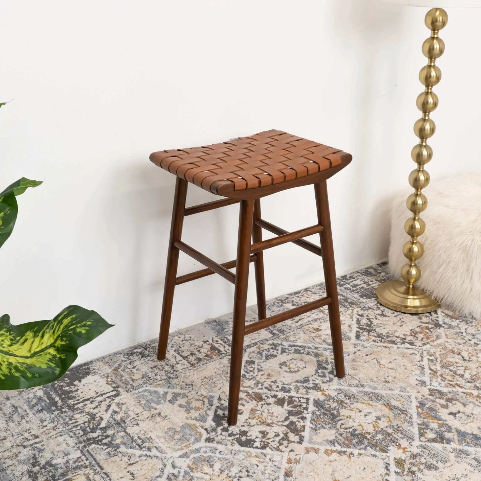 Maya - Stool - Rustic / Tan by Unique Piece Furniture
