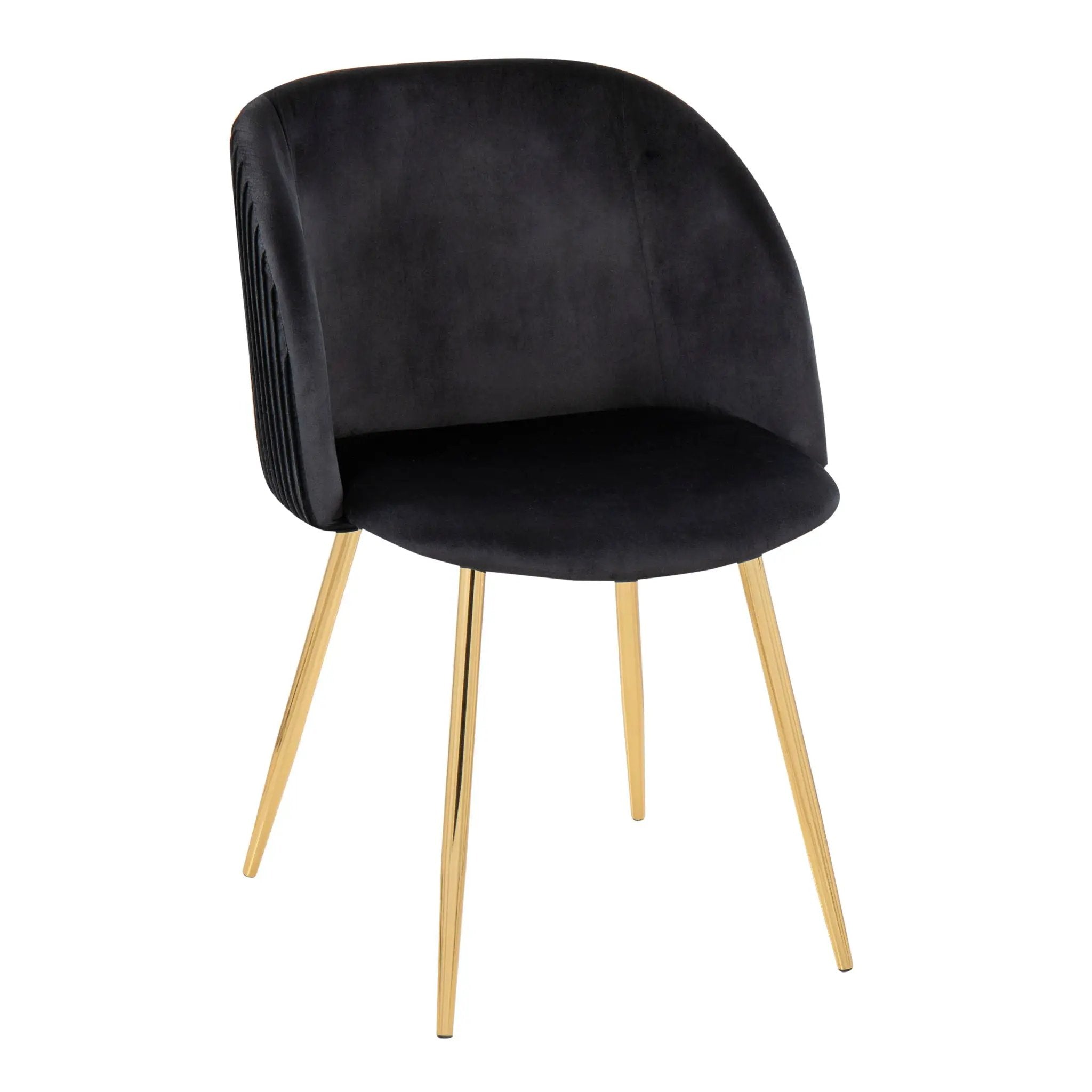 Fran - Pleated Waves Contemporary Chair (Set of 2) by Unique Piece Furniture