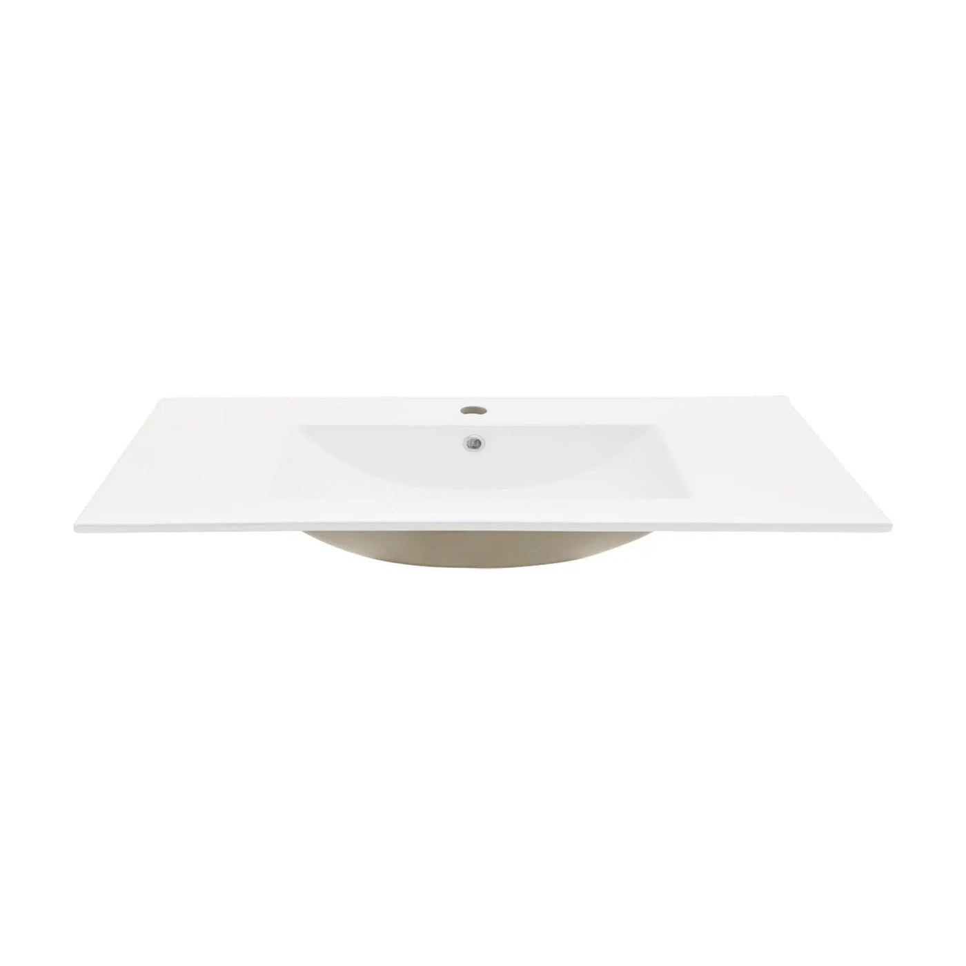 Premium Rectangular Vanity Top With Single Faucet Hole And Overflow by HouseOfZazla