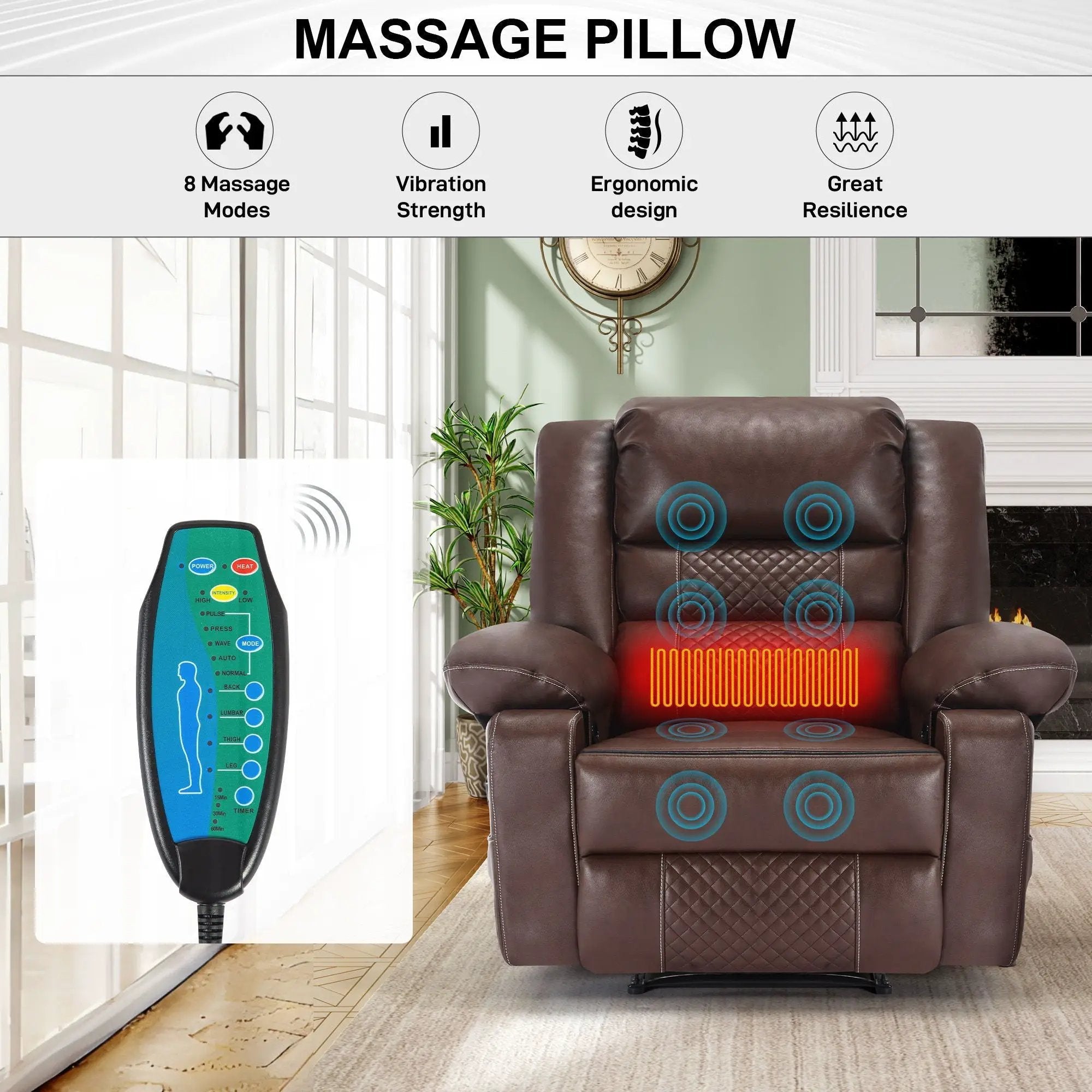 Breathable Massage Recliner Manual Chair by HouseOfZazla