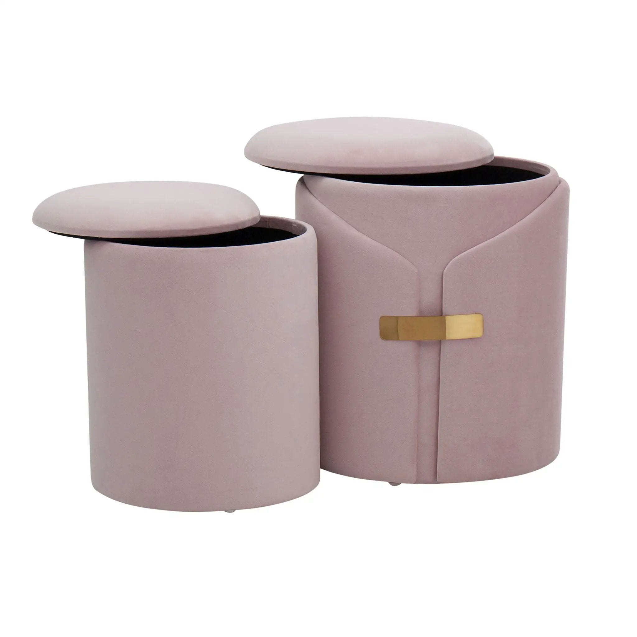 Dahlia - Contemporary / Glam Nesting Ottoman Set by Unique Piece Furniture
